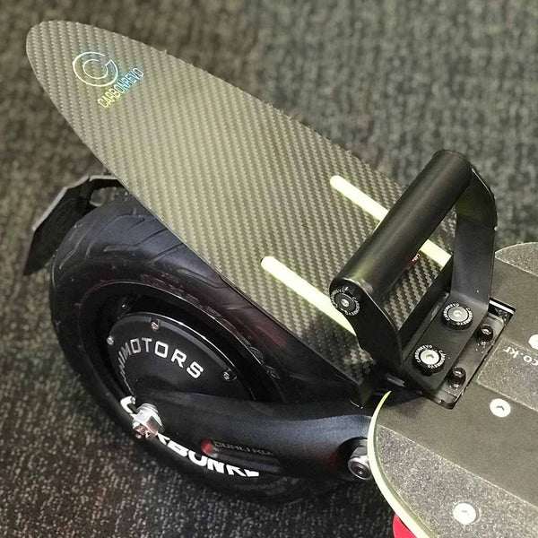 CarbonRevo Fiber Mudguard with Adaptor Plate (Dualtron Thunder and Dualtron 3)